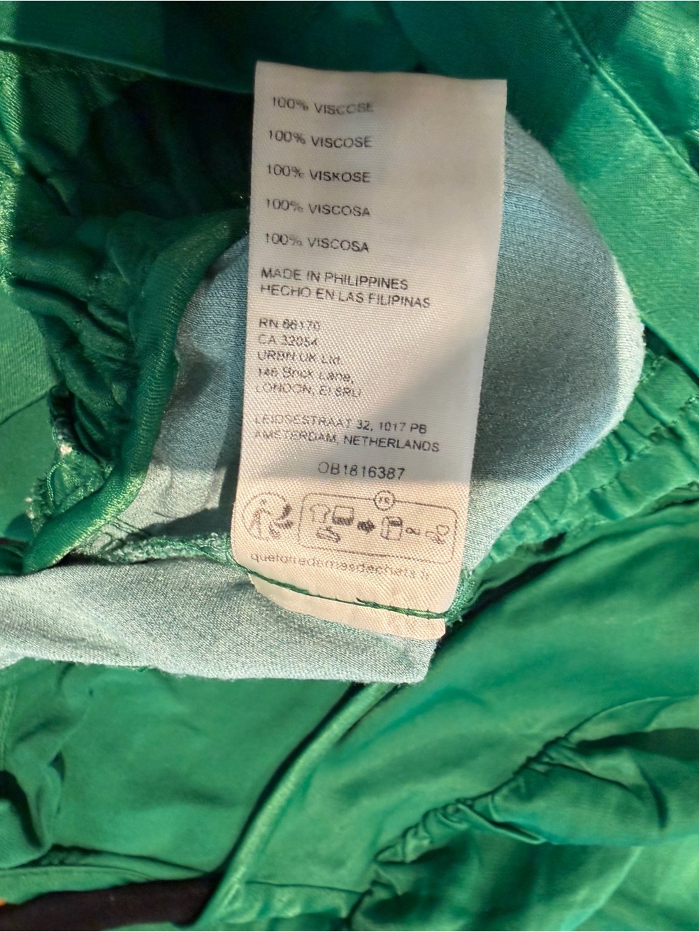 Anthropologie Green Wide-Leg Jumpsuit with White Floral Print - Picture 7 of 12